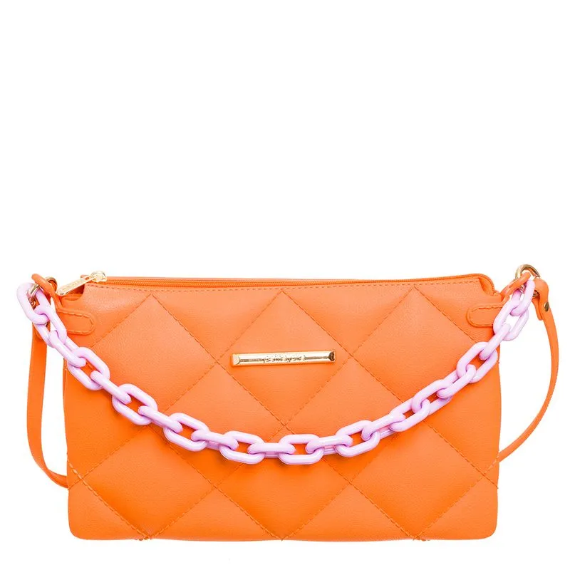 Bolsa Petite Jolie Bea Tangerina/Lilac - PJ10677