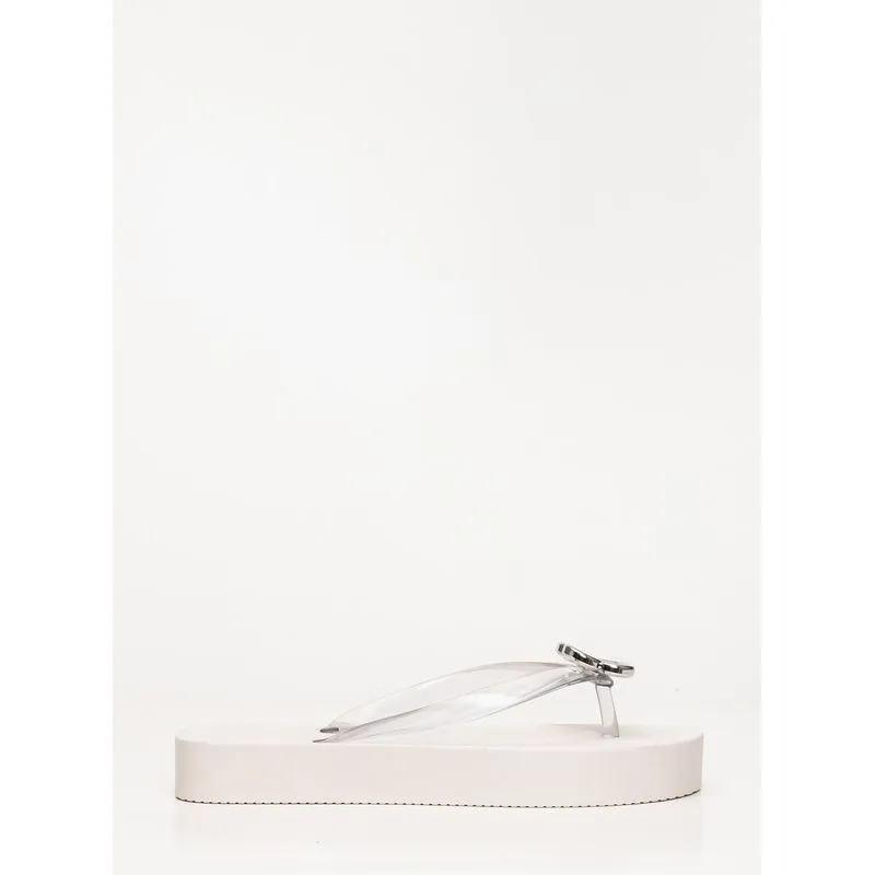 Chinelo Petite Jolie Fresh Up Translúcido/White PJ7634 39-0