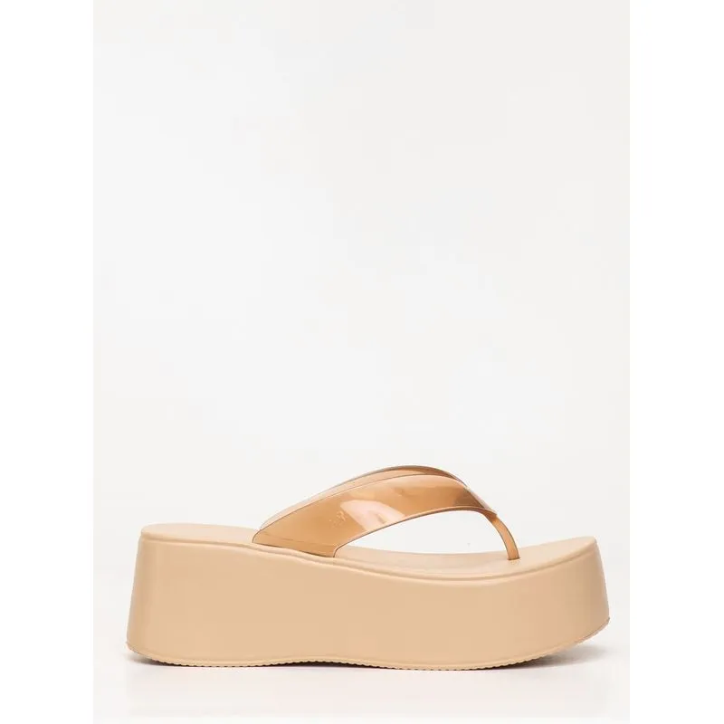 Chinelo Petite Jolie Plus II Translúcido/Areia PJ7703 39-0