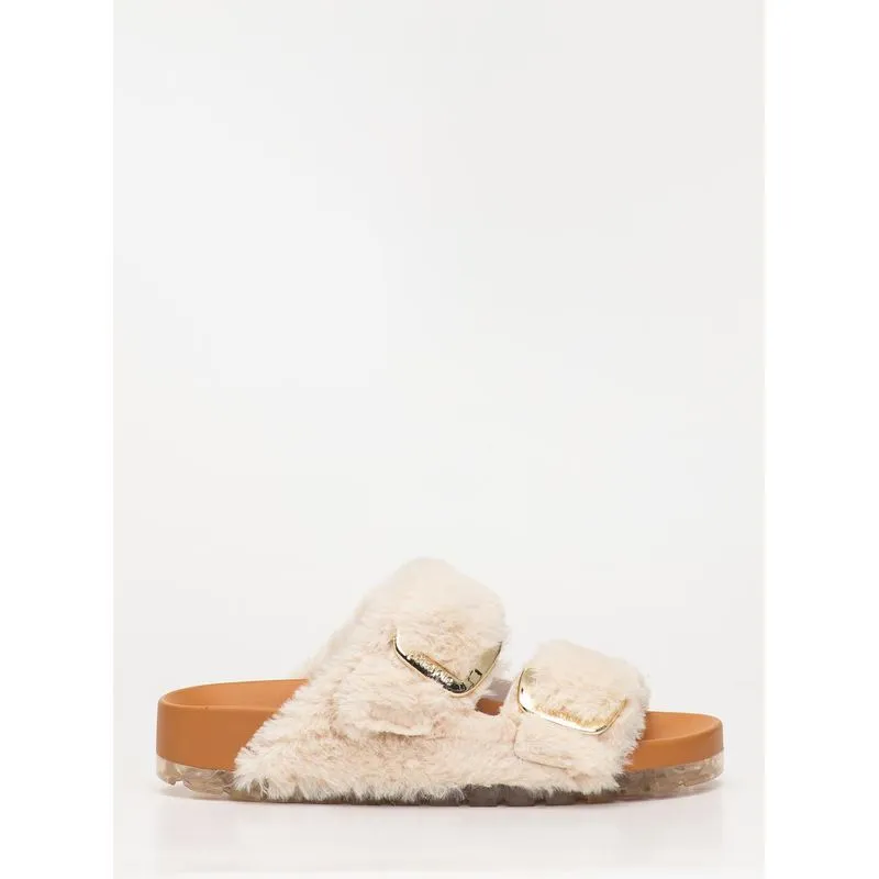 Chinelo Petite Jolie Lovin´ Flat Fur Creme PJ7720 38