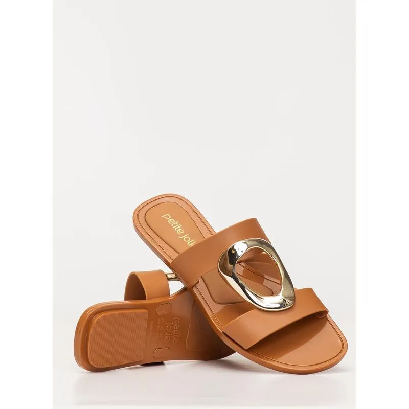 Chinelo Petite Jolie Demi Doce De Leite PJ7725 35