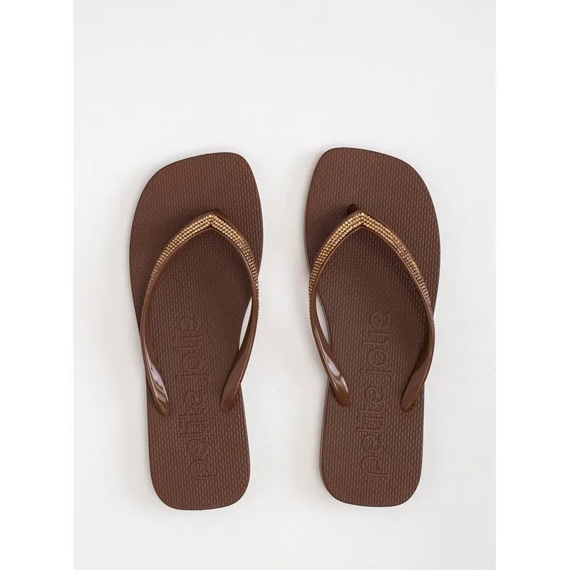 Chinelo Petite Jolie Refresh Shine Chocolate PJ7404 39-0