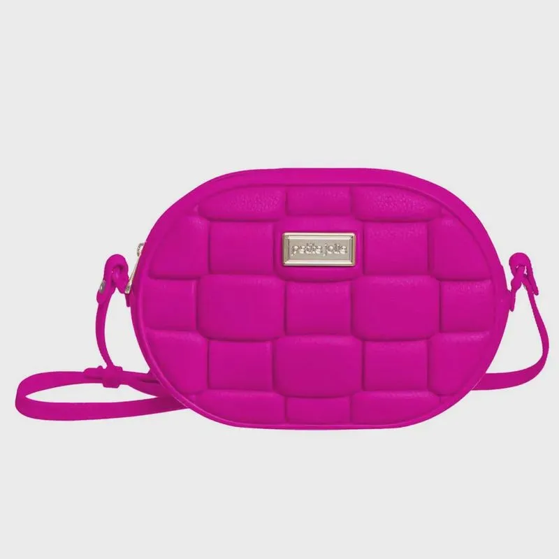 Bolsa Feminina Pequena Jill j- Lastic Dark Pink Petite Jolie PJ10411