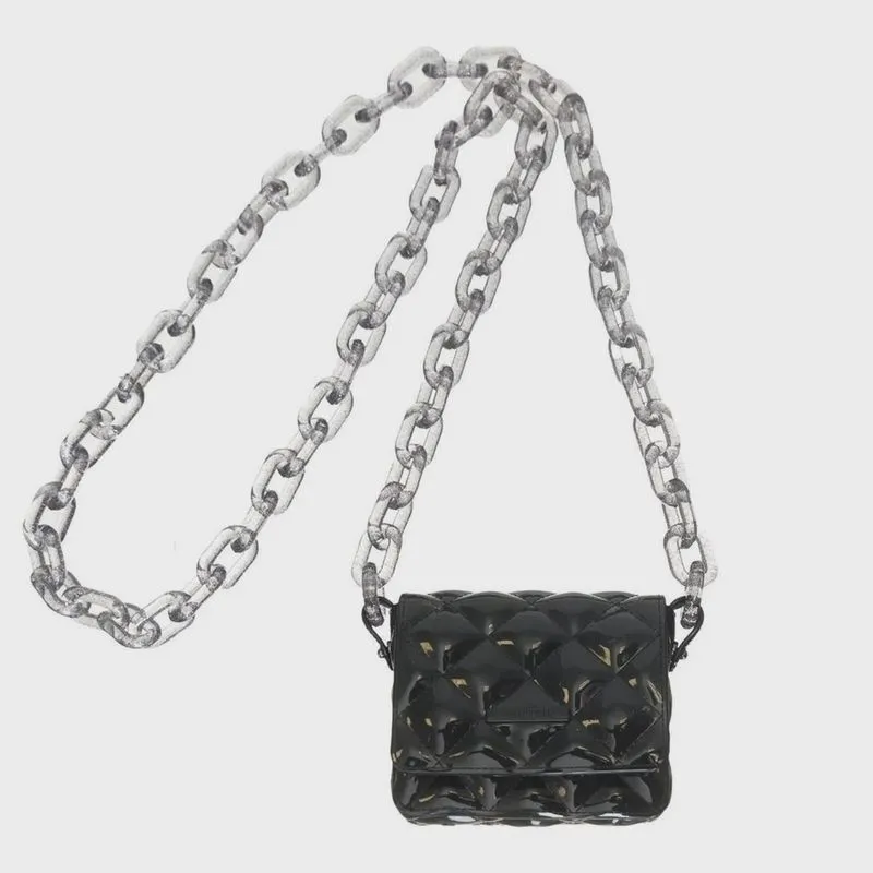 Bolsa Petite Jolie Gloss Pequena Alça Transversal Corrente