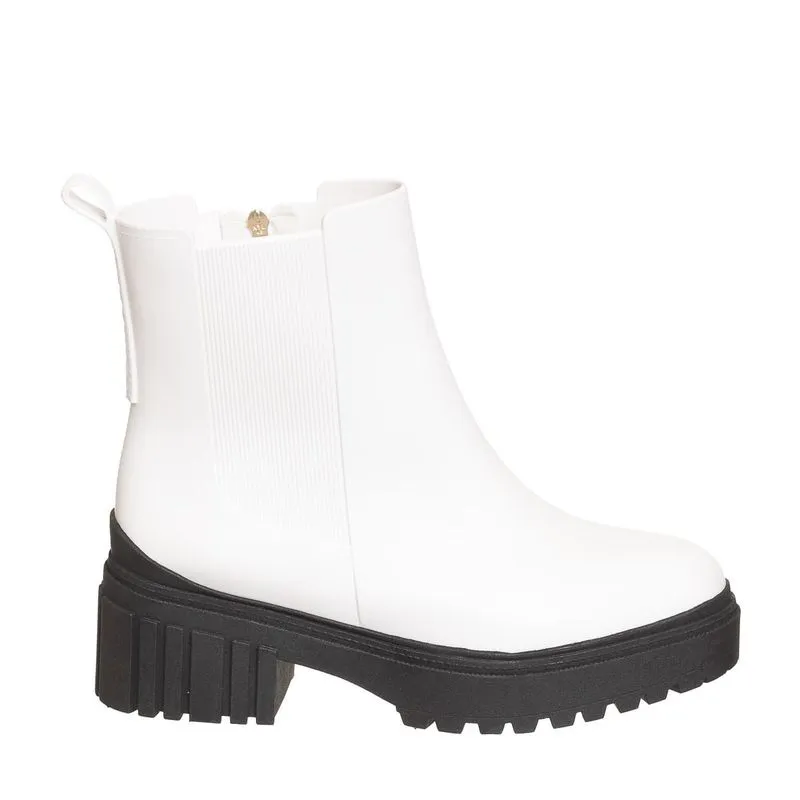 Bota Petite Jolie Chelsea Snow/Preto - PJ6156 33-4