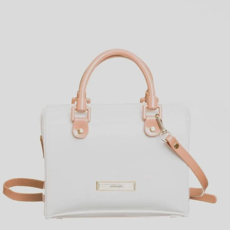 Bolsa Petite Jolie Lana Estilo Baú Alça Transversal Branco/B
