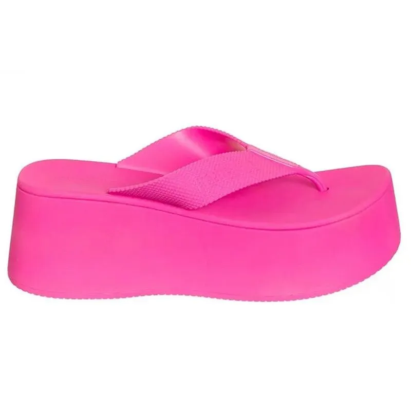 Chinelo Feminino Plataforma Plus Sweet Pink Petite Jolie PJ6947 33/34