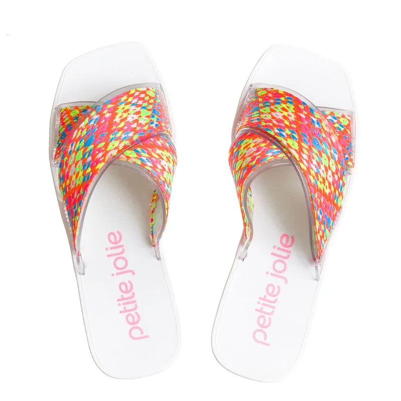 Chinelo Petite Jolie Vibe Translucido/Branco - PJ6437 36
