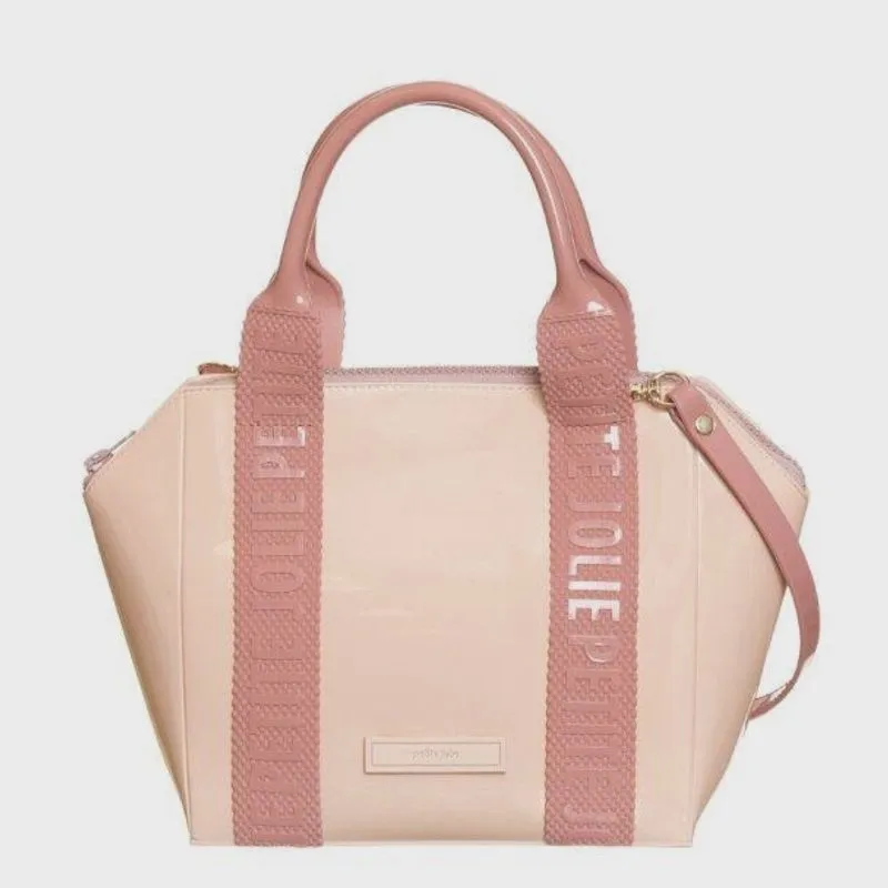 Bolsa Petite Jolie Feminina Alça Tiracolo Nude PJ10950 20cm