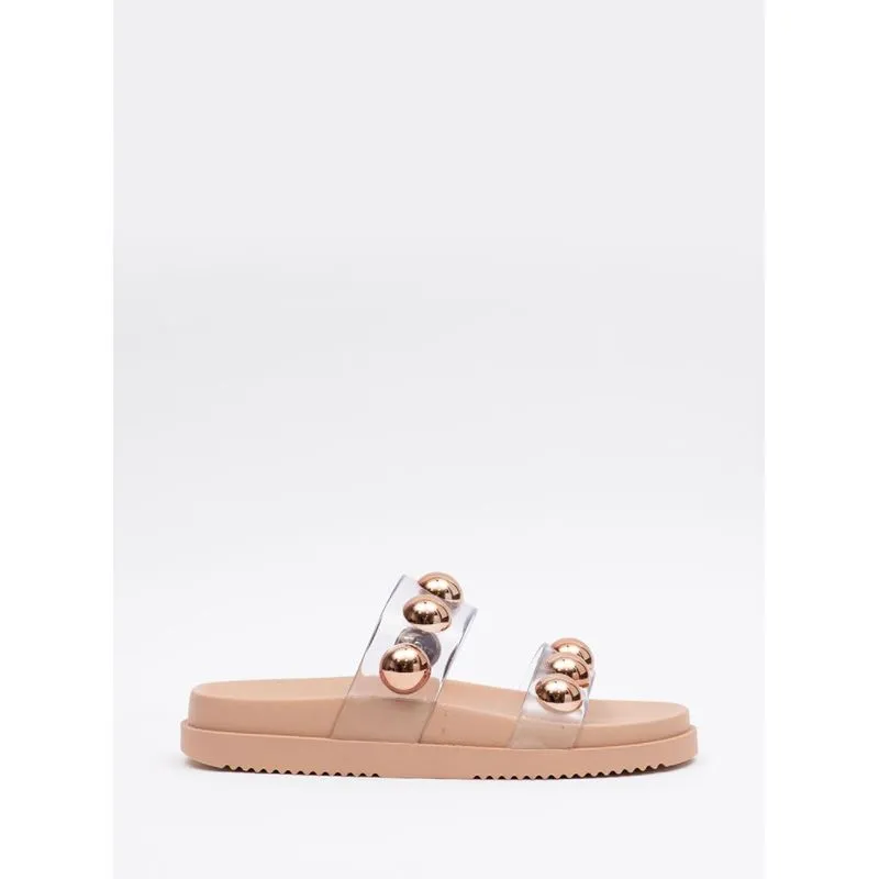 Chinelo Petite Jolie Ice Translucido/Mocca PJ7186 39-0