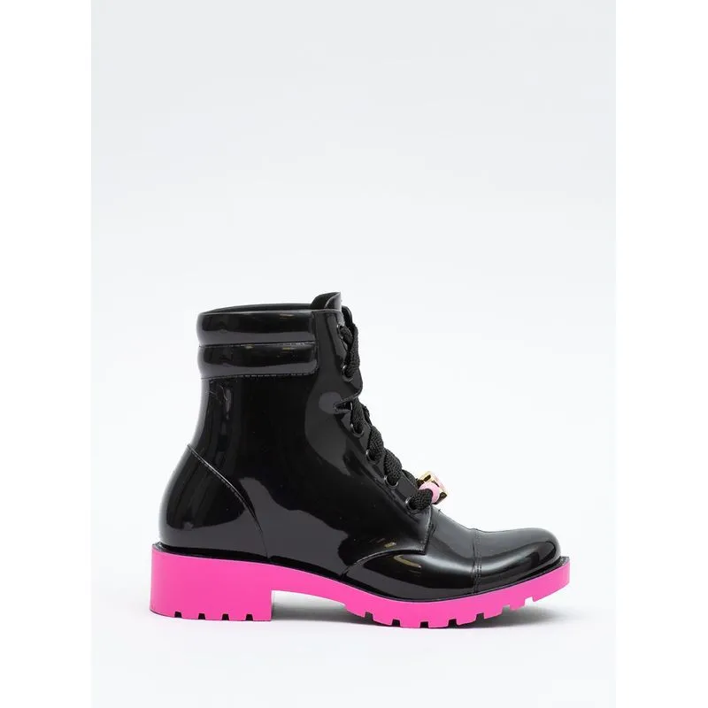 Bota Infantil Petite Jolie Iggy IN Preto/Sweet Pink PJ7211IN 35-6