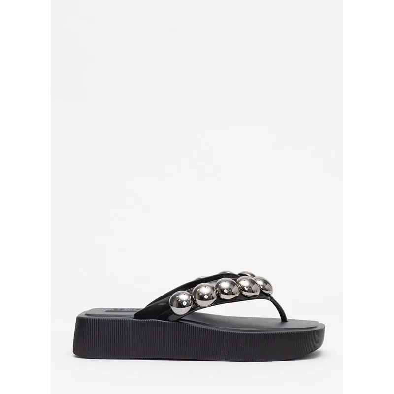 Chinelo Petite Jolie Hit Preto/Grafite PJ7139 33-4