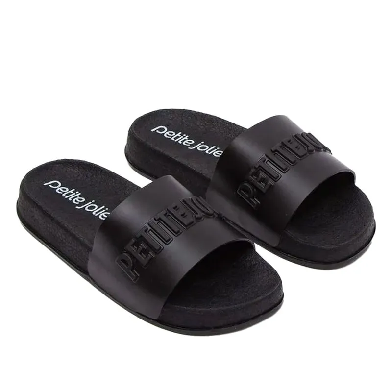 Chinelo Slide Feminino Petite Jolie Puff Preto - 35