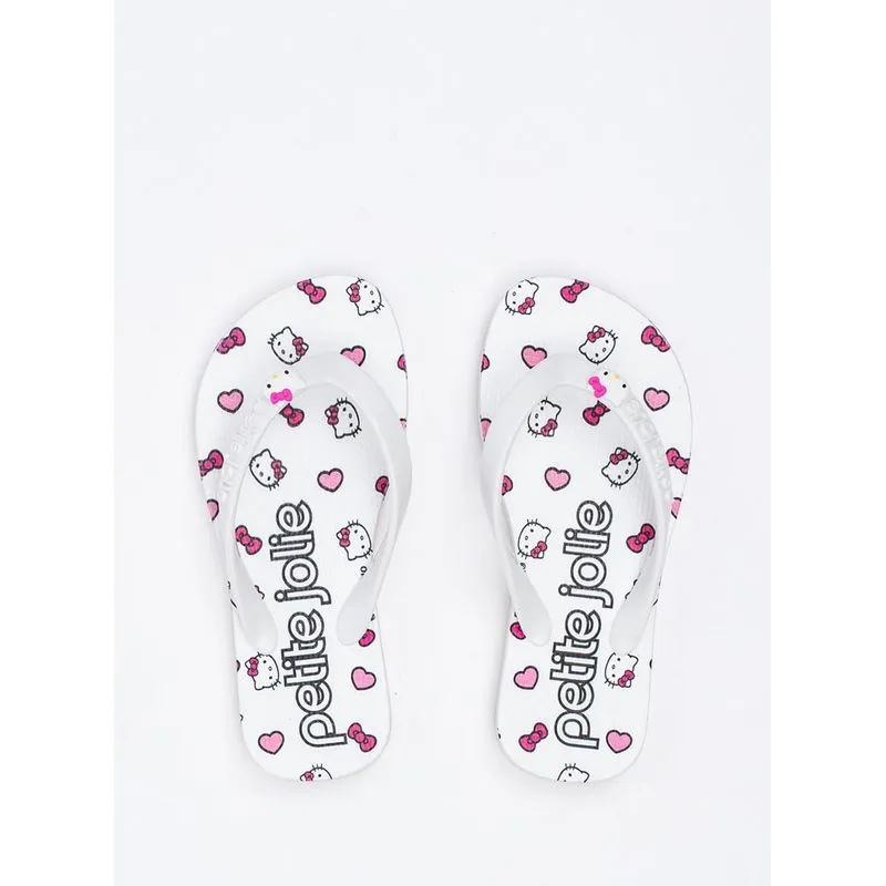 Chinelo Infantil Hello Kitty Branco/Sola Branco PJ7206INHK 25-6