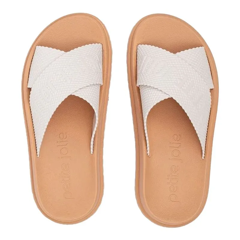 Chinelo Feminino Petite Jolie Smash Slide Branco - 38