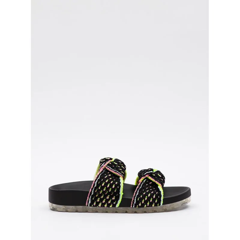Chinelo Petite Jolie Knit Flat Hit Preto PJ7315 37