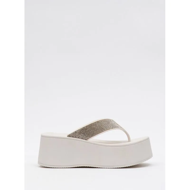 Chinelo Petite Jolie Plus Shine White PJ7414 36