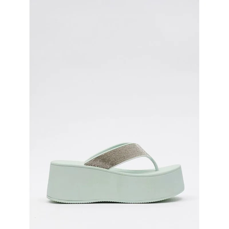 Chinelo Petite Jolie Plus Shine Soft Green PJ7414 36