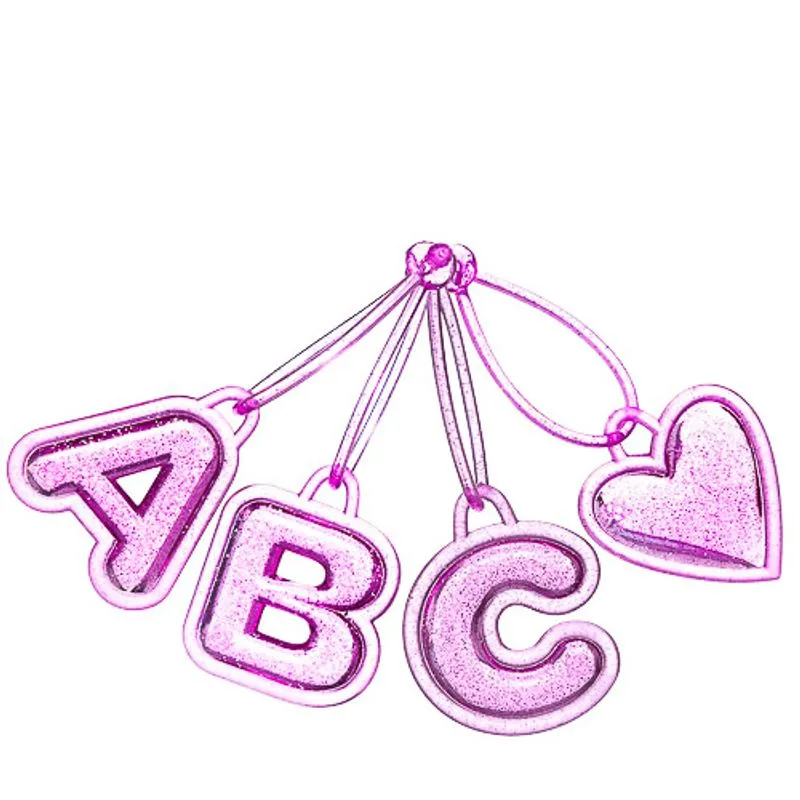 Chaveiro De Letra Bubble Pink PJ6023 A