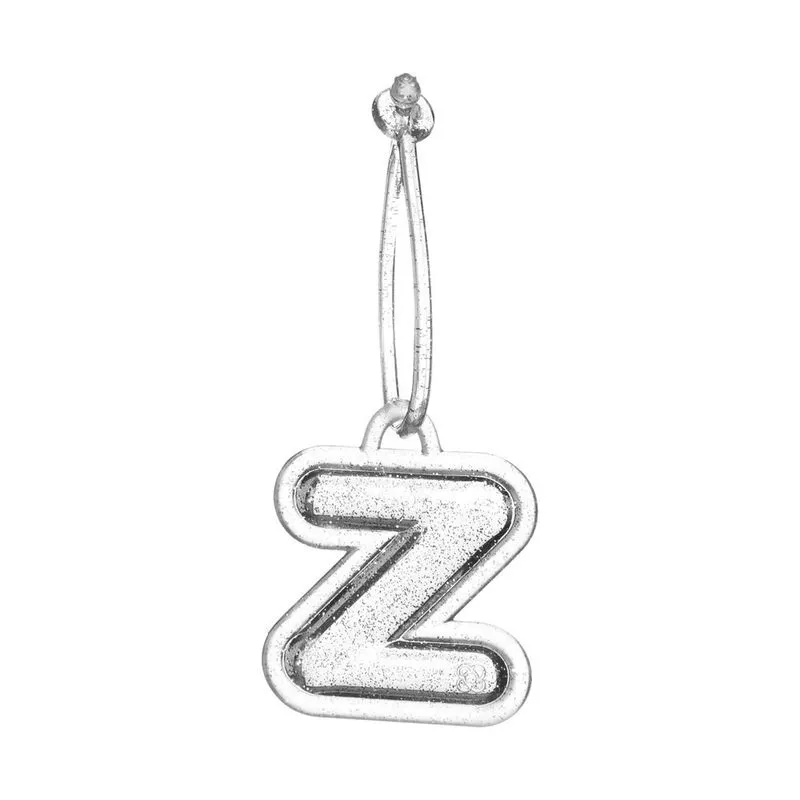 Chaveiro De Letra Full Glitter Prata PJ6023 Z