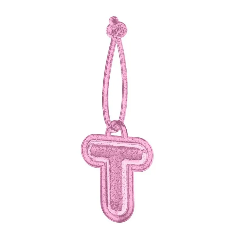 Chaveiro De Letra Bubble Pink PJ6023 UNI
