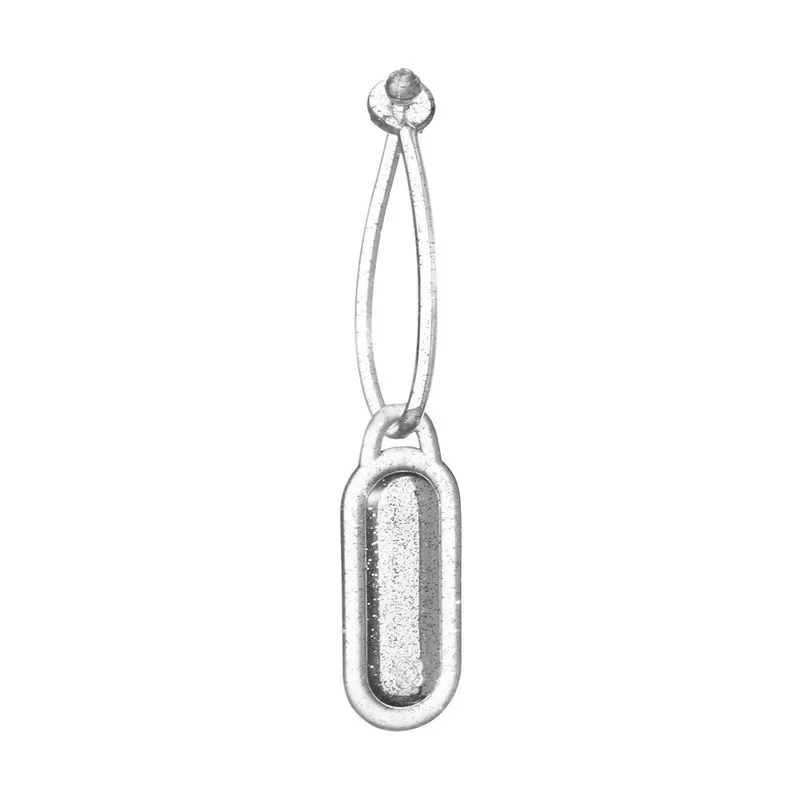 Chaveiro De Letra Full Glitter Prata PJ6023 I