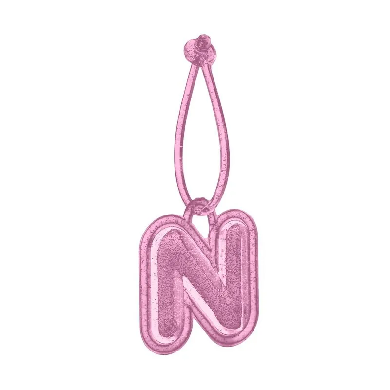 Chaveiro De Letra Bubble Pink PJ6023 N
