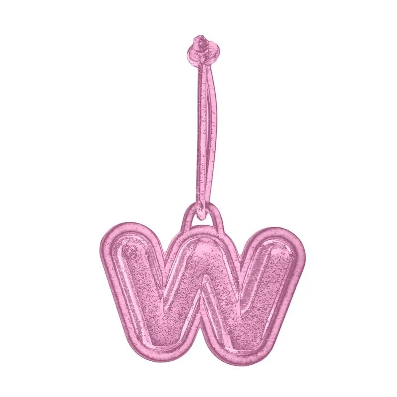 Chaveiro De Letra Bubble Pink PJ6023 W