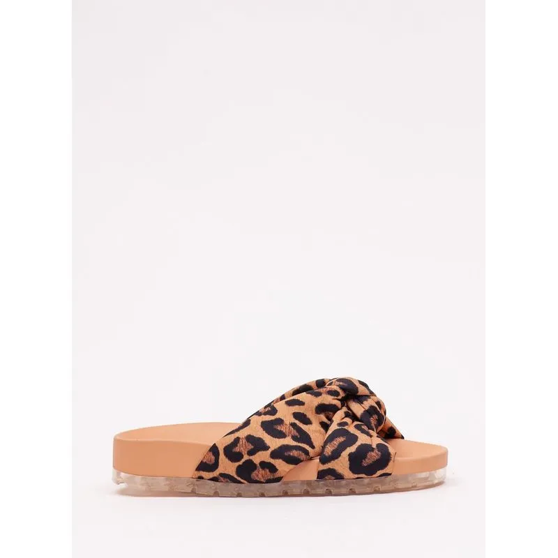 Chinelo Petite Jolie Tie Flat Onça/Avela PJ7486 37