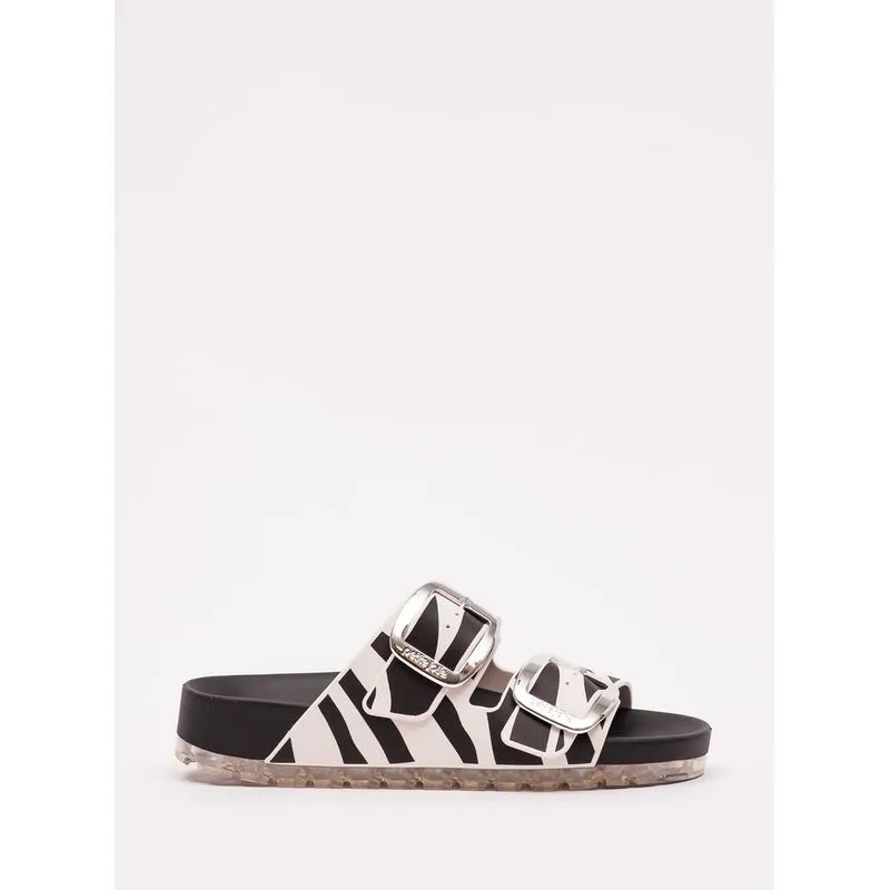 Chinelo Petite Jolie Lovin' Flat White/Preto PJ7498 36