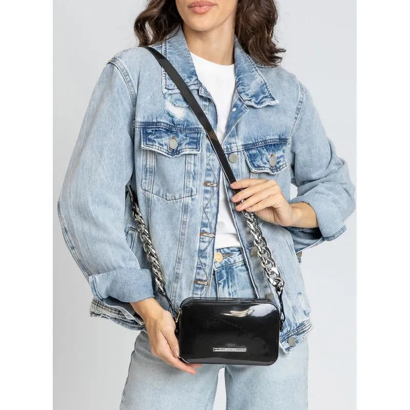 Bolsa Petite Jolie Pop Preto/Preto/Grafite PJ11168