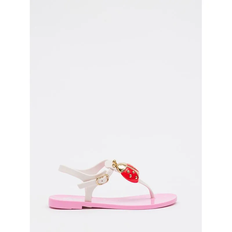 Sandália Infantil Petite Jolie Noah In White/Pink PJ7530IN 25