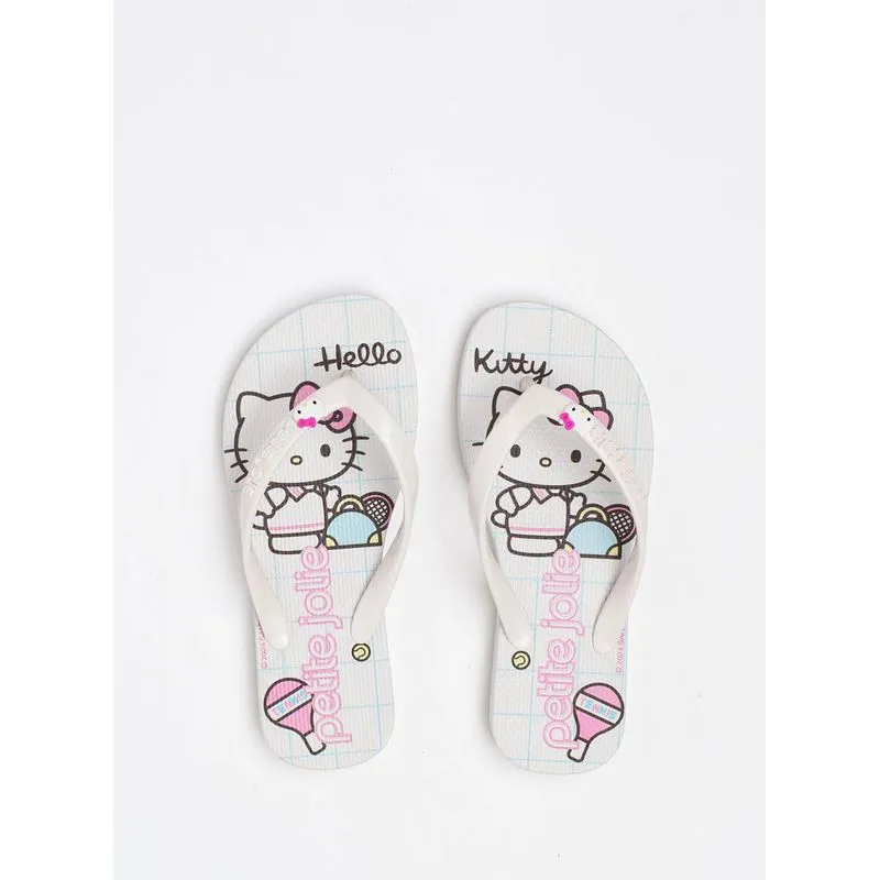 Chinelo Petite Jolie Fresh In White Hello Kitty 7 PJ7206INHK 25-6