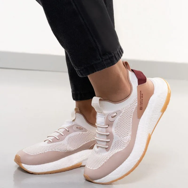 Tênis Petite Jolie Puff Sneaker Feminino Branco WHITE/AVELA - 36