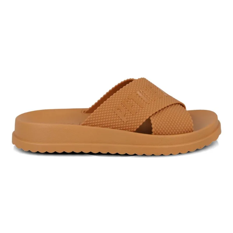 Tamanco Papete Petite Jolie Textura Bege Feminino 33