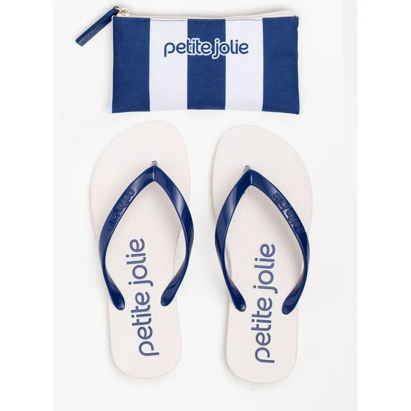Chinelo Petite Jolie Fresh Dark Blue/White/Logo PJ 6 PJ7426 37