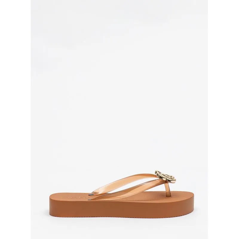 Chinelo Petite Jolie Fresh Up Doce De Leite PJ7634 35