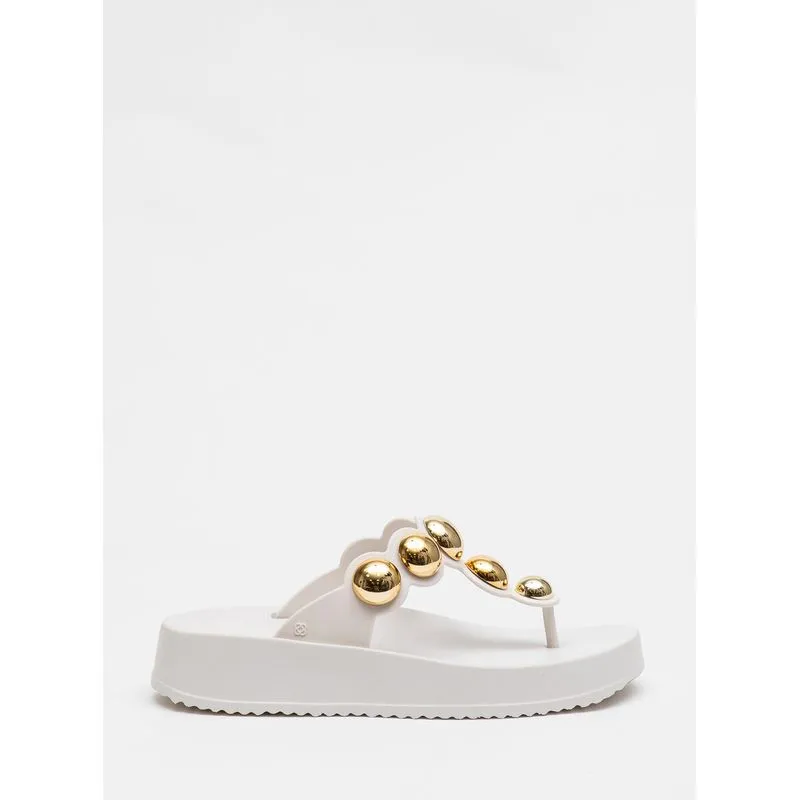Chinelo Petite Jolie Bold White PJ7586 35