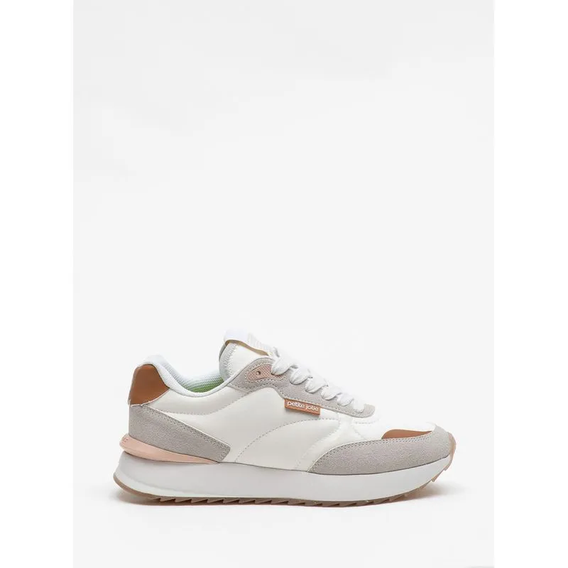 Tênis Petite Jolie Retro Running Branco/Avela Light PJ7541 38