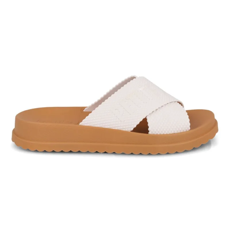 Tamanco Papete Petite Jolie Textura Branco Casual 37