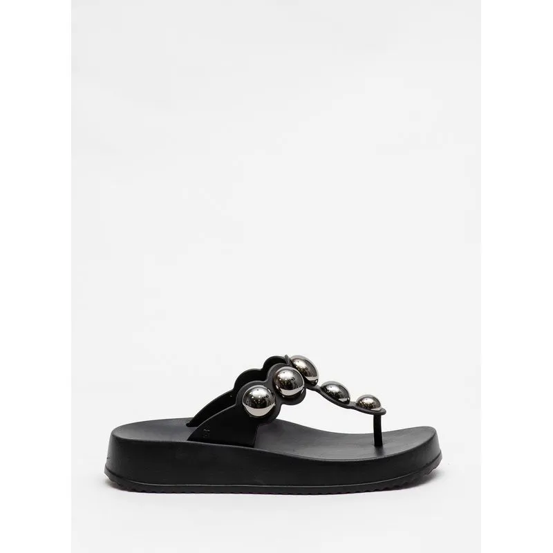 Chinelo Petite Jolie Bold Preto/Grafite PJ7586 33-4