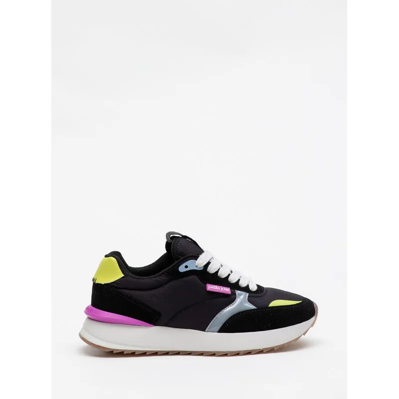 Tênis Petite Jolie Retro Running Preto/Avela Light PJ7541 33-4