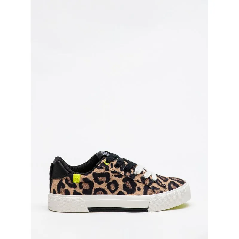 Tênis Petite Jolie Pump Onça/Sola Limão PJ7535 33-4