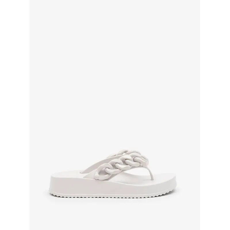 Chinelo Petite Jolie Basic White/Ouro PJ7225 37