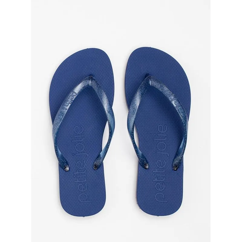 Chinelo Petite Jolie Fresh Glitter Dark Blue PJ6901II 36