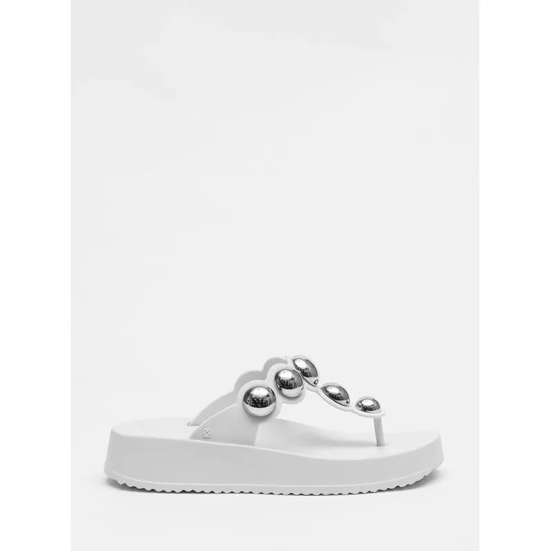 Chinelo Petite Jolie Bold White/Níquel PJ7586 38