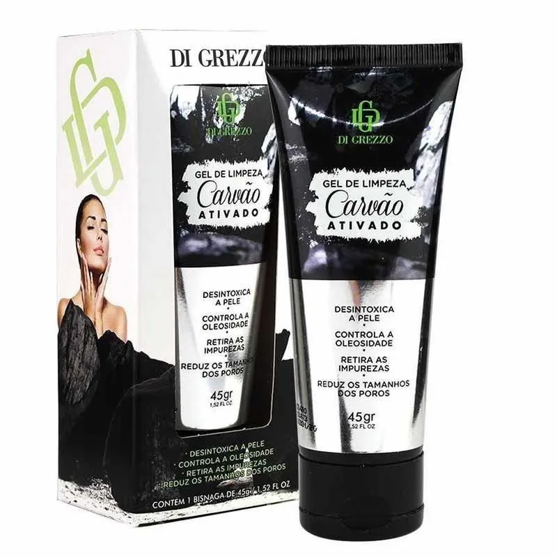Gel De Limpeza Facial Carvão Ativado 45g Di Grezzo