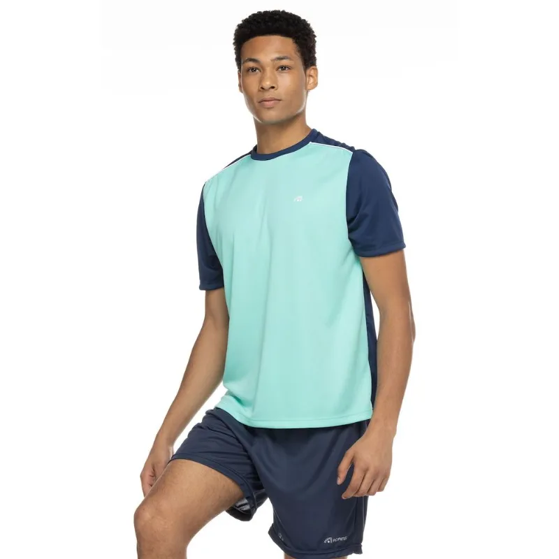 Camiseta Adams Manga Curta Recorte Champs - Masculina Azul P