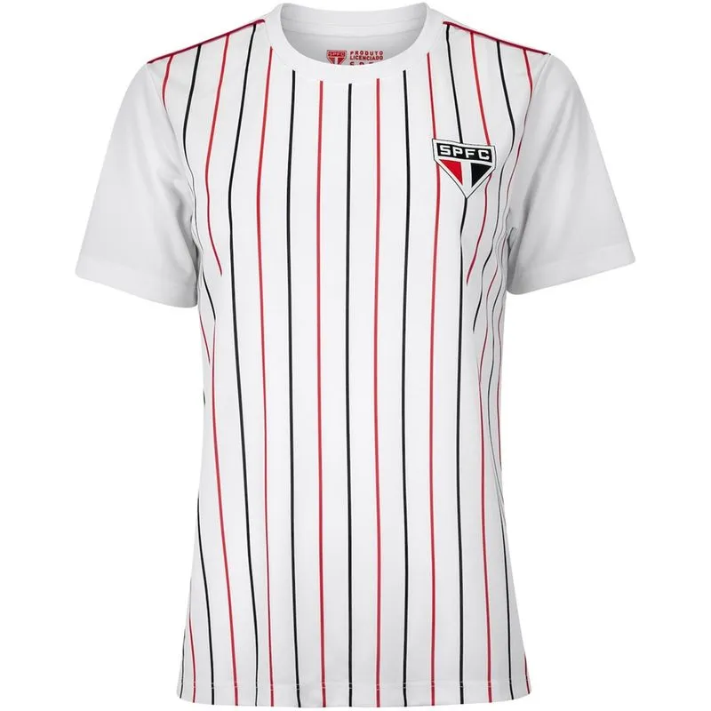 Camiseta do São Paulo Feminina Listrada