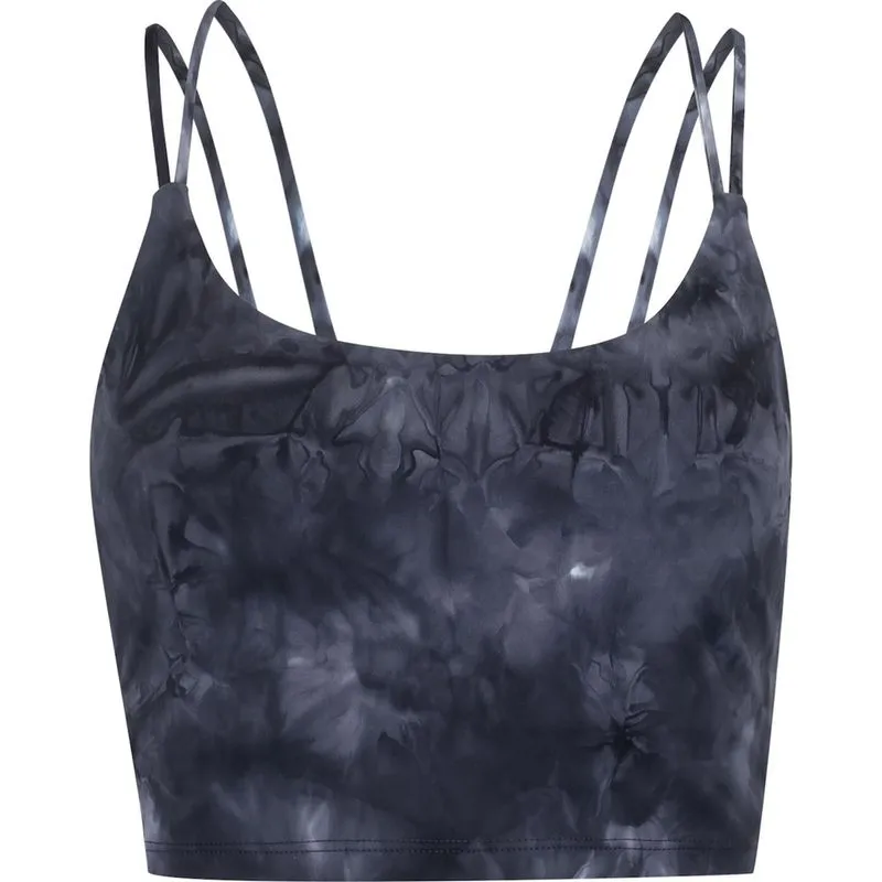 Top Fitness com Bojo Removível Oxer Baixa Sustentação Alongado Heat Tie Dye Adulto